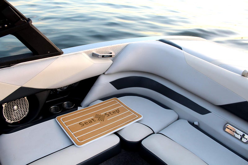 Tidal Wake Seat Step Non-Slip Marine Matâ€“ Protects Boat Seats & Upholstery from Rips, Dirt & Wear from Stepping on Seats-ideal for Cushions, Seat Covers, Vinyl Upholstery (Gray/Black) - Image 3